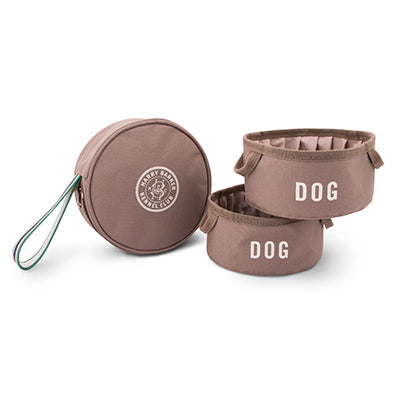 Kennel Club Fold-Up Travel Bowls & Pouch Set