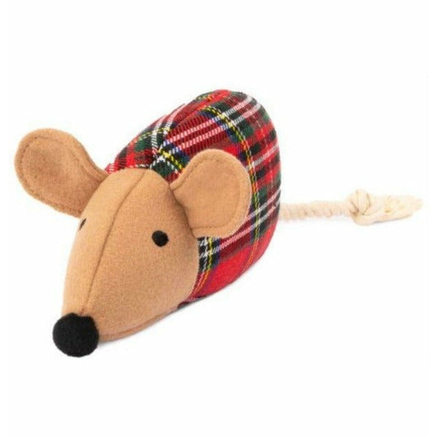 Plaid Mouse Plush Toy
