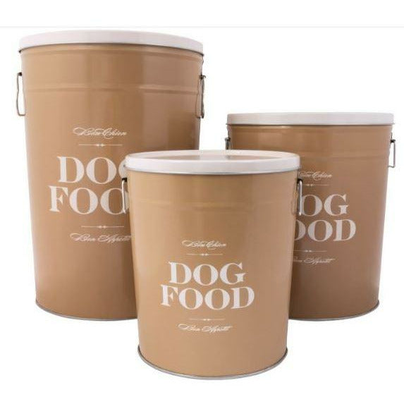 Taupe Bon Chien Food Storage Canisters