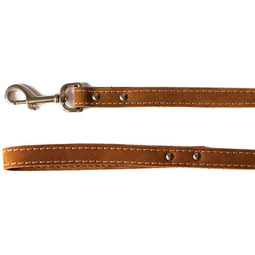 Bark Brown Traditional Leather Leash
