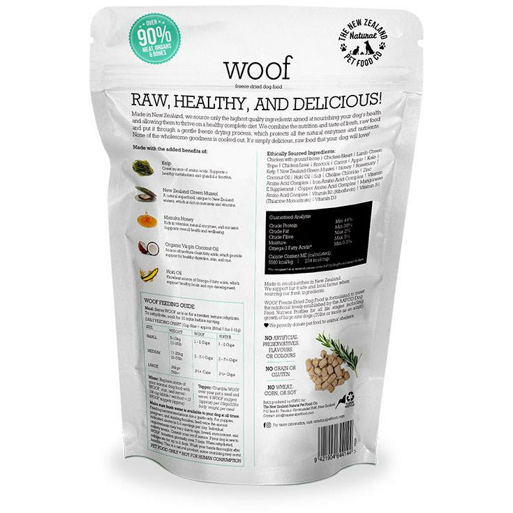 WOOF CHICKEN Freeze Dried Dog Food