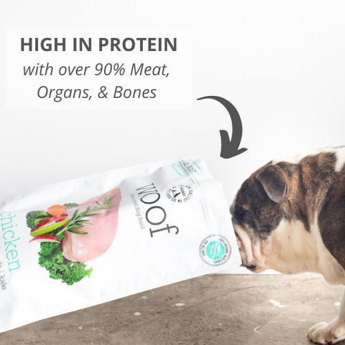 WOOF CHICKEN Freeze Dried Dog Food