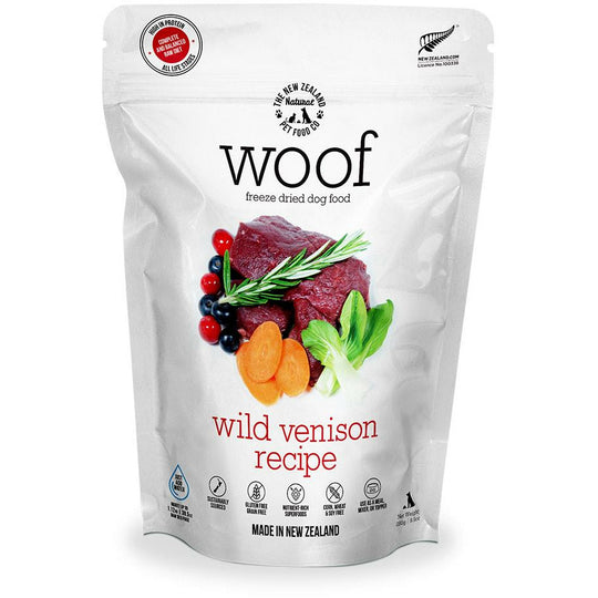 WOOF WILD VENISON Freeze Dried Dog Food
